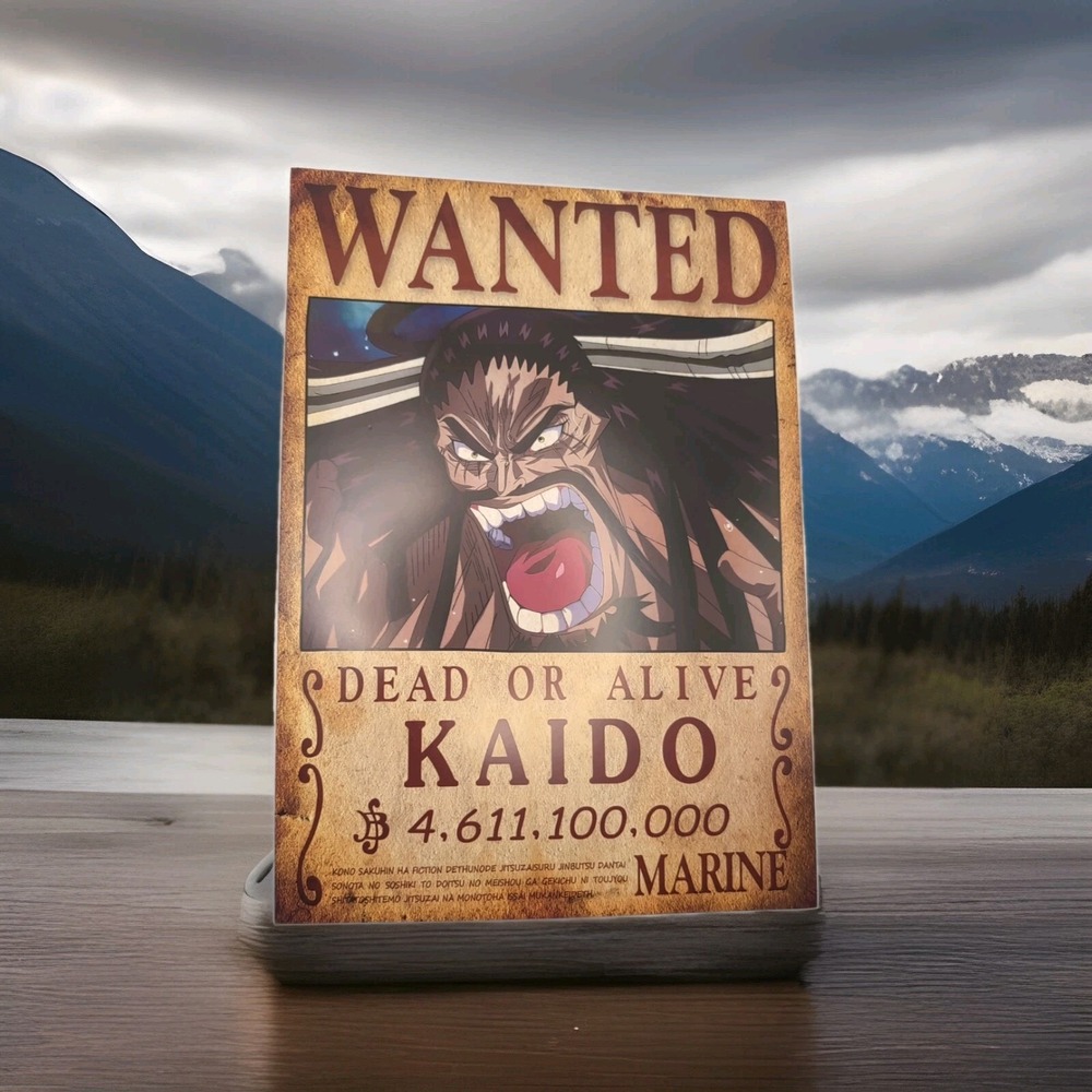 One Piece Wanted Dead Or Alive Kaido $4,611,100,000 Marine 8x12 Glossy